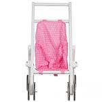 Medinis lėlių vežimėlis - skėtukas "Rose"